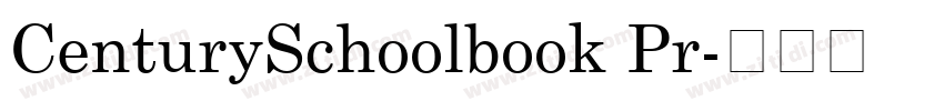 CenturySchoolbook Pr字体转换
